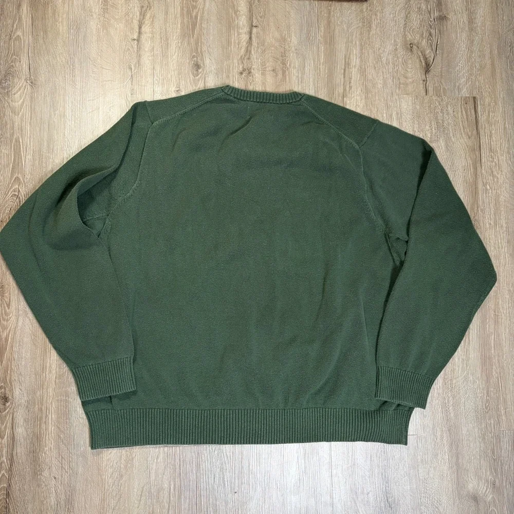 Duluth Trading Co. Strongarm Cotton Crew Sweater Mens 3XL Green Pullover